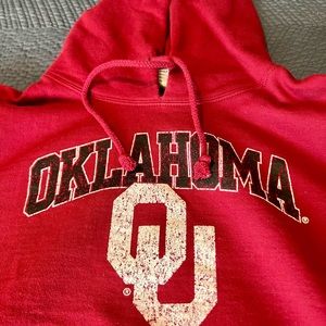 Oklahoma Sooners Hoodie, men’s size L, crimson red